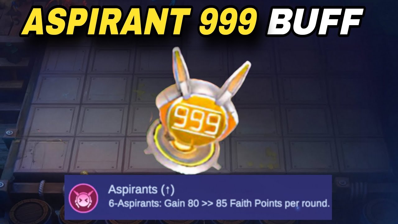ASPIRANT 999 STACK 🔥 BUFFED META Strategy Combo | Magic Chess Go Go