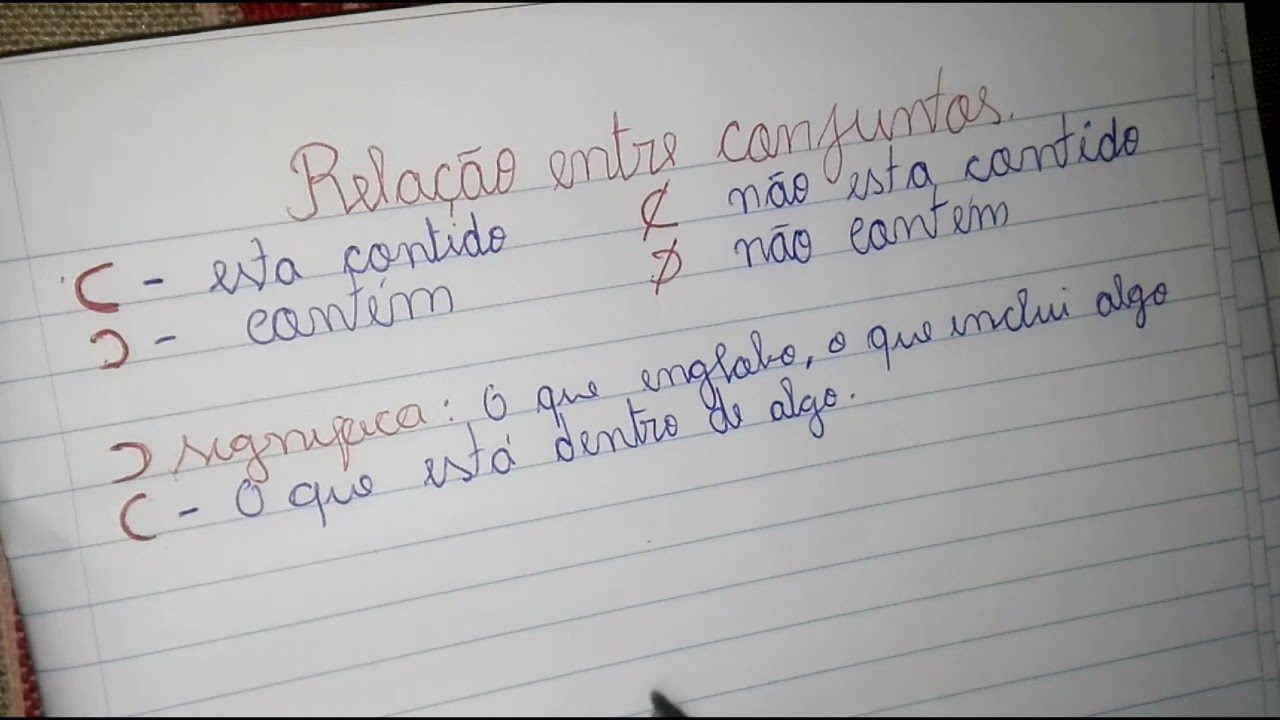 Aula 4 Rela&ccedil;&otilde;es entre elementos e conjuntos e entre conjunto e conjunto 10 classe