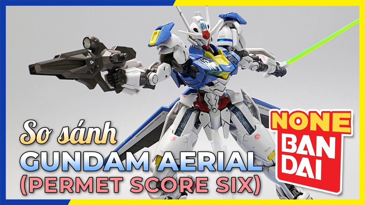 So sánh Mô hình lắp ráp HG 1/144 Aerial bản Thường và bản Permet Score Six | NEO Cuong Pham Hobby