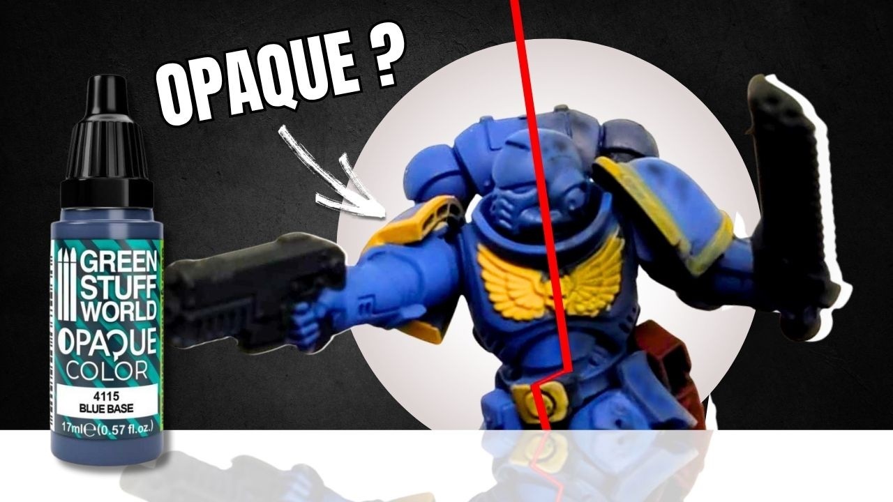 Une peinture opaque en une seule couche ? - Test des peinture OPAQUE de Green Stuff World