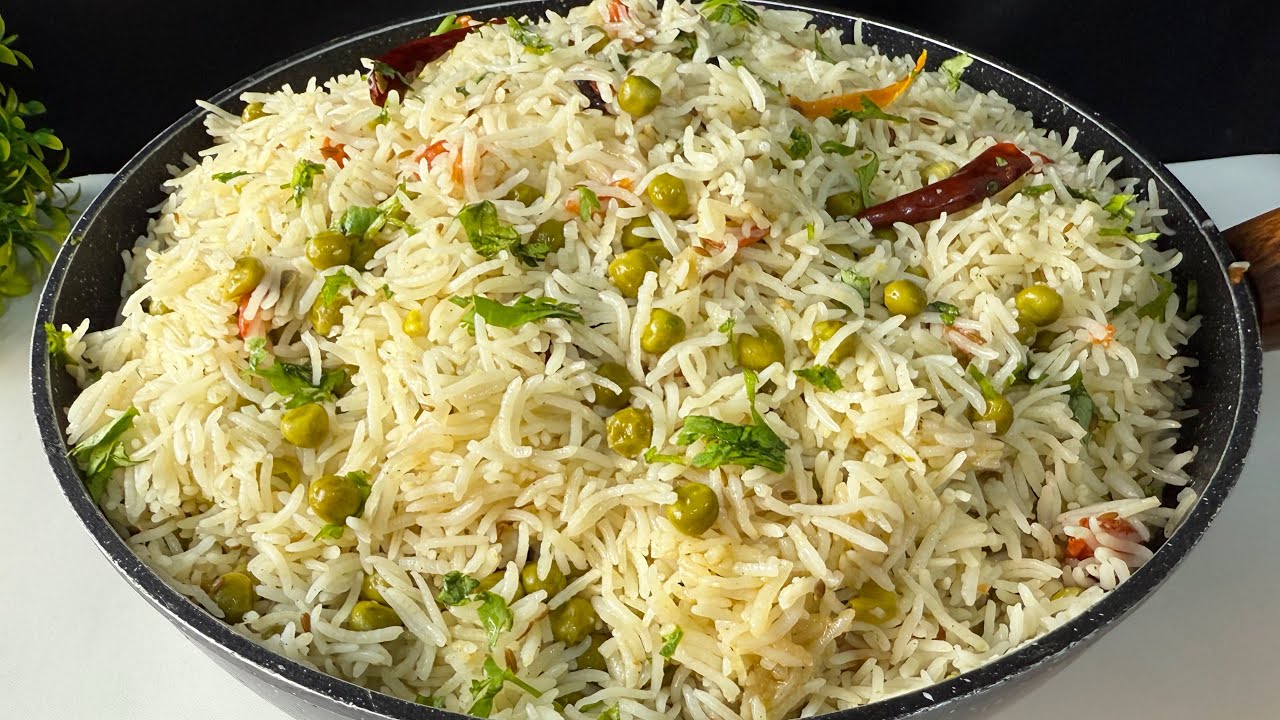 Matar Pulao Recipe | Khiley Khiley Chawal Wala Khusbodar Matar Pulao 
