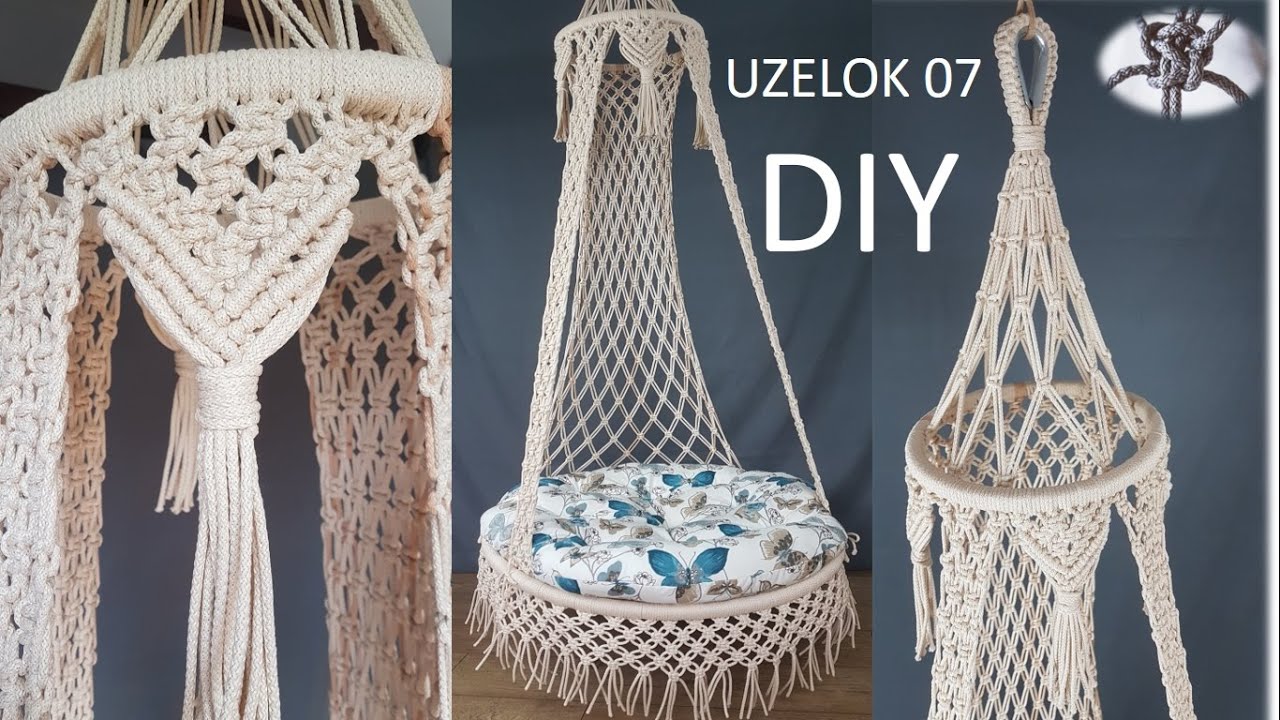 DIY Hanging Tent Chair/ Part 1/ Подвесное Кресло - Шатер/ Часть 1 /macrame jhula