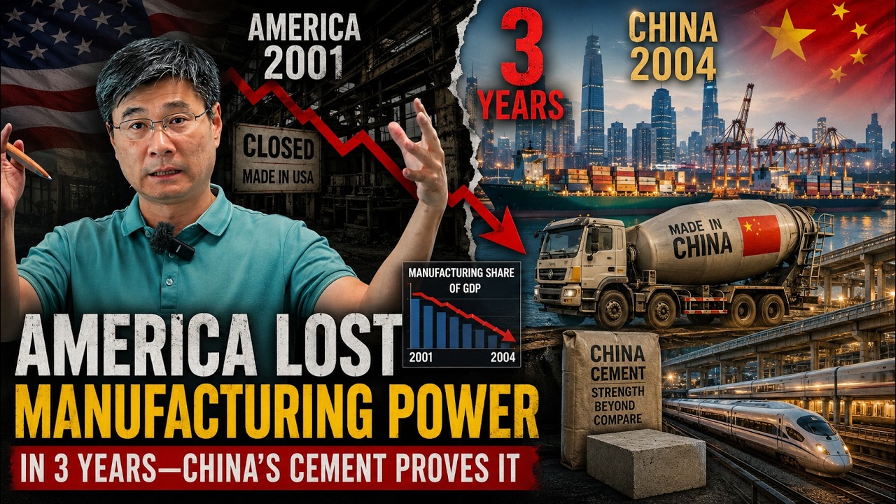 America Lost Manufacturing Power in 3 Years&mdash;China's Cement Proves It