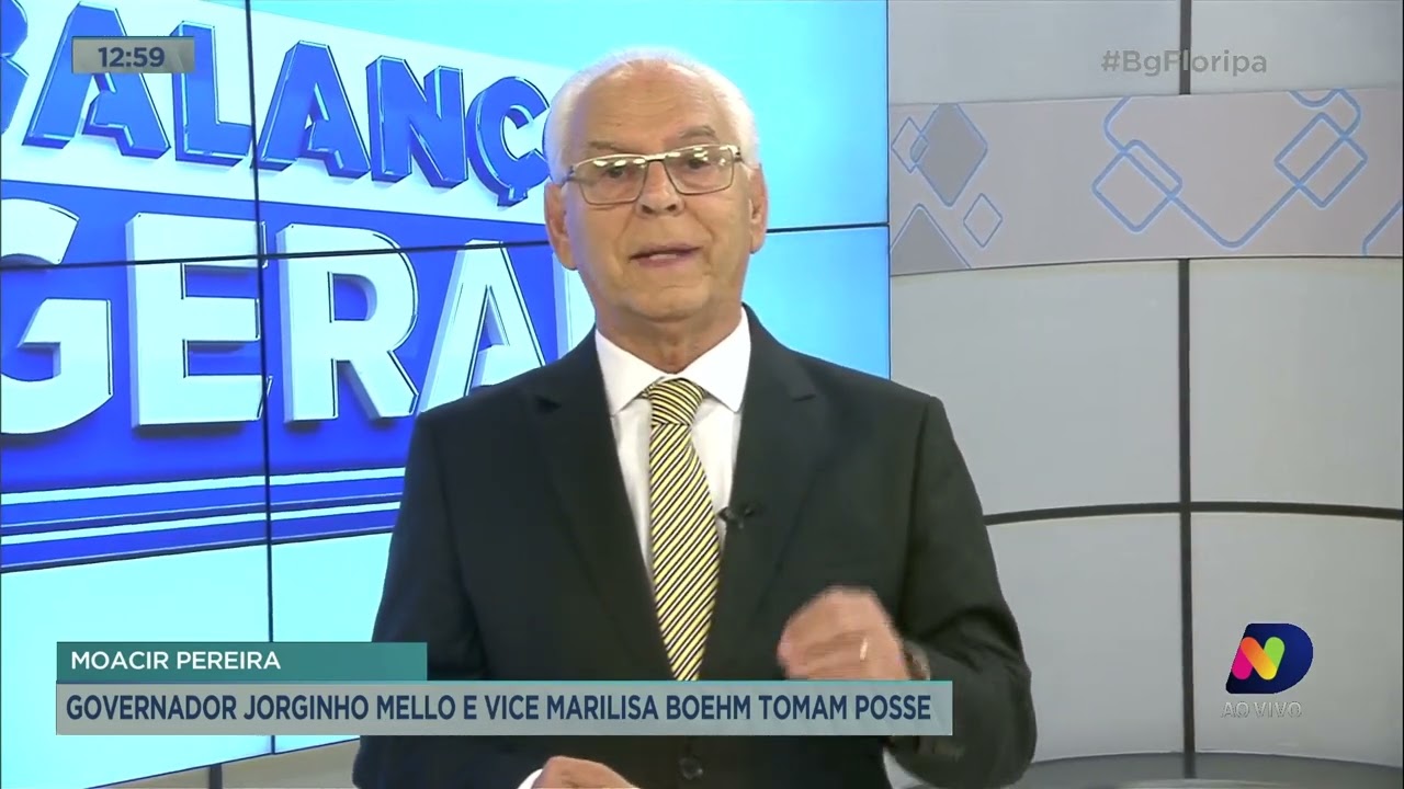 Moacir Pereira comenta sobre a tomada de posse do governador Jorginho Mello e vice Marilisa Boehm