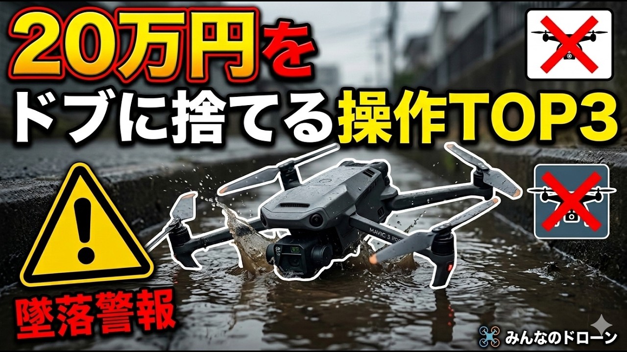 ドローンをドブに捨てる操作TOP3