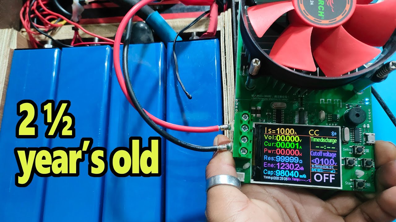Lifepo4 capacity test 2 ½ years old Battery