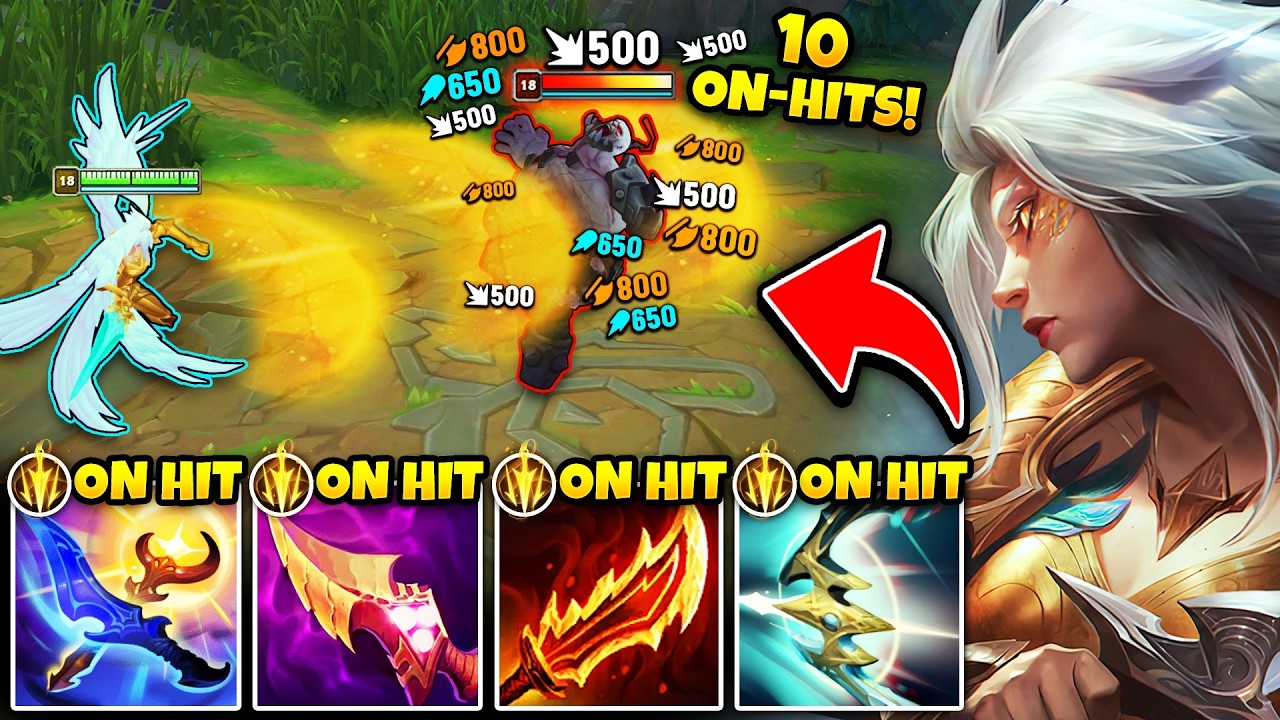 Kayle but I apply 10 ON-HIT EFFECTS at once with my autos... (ONE SHOT EVERYTHING)