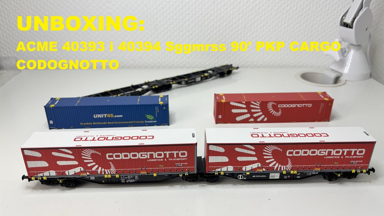 UNBOXING: ACME 40393 i 40394 Sggmrss 90' PKP CARGO CODOGNOTTO