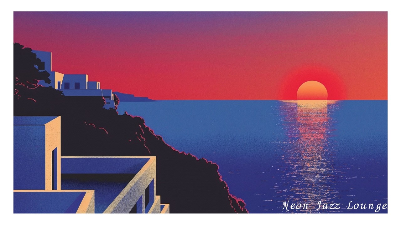 Jazz House Mix | Santorini Moonlit Terrace – Smooth Luxury Lounge & Aegean Night Vibes