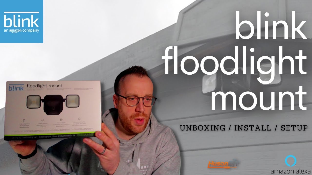 New Blink Floodlight Camera Mount | Huson DIY | Unboxing & Install of New Blink Product #blink