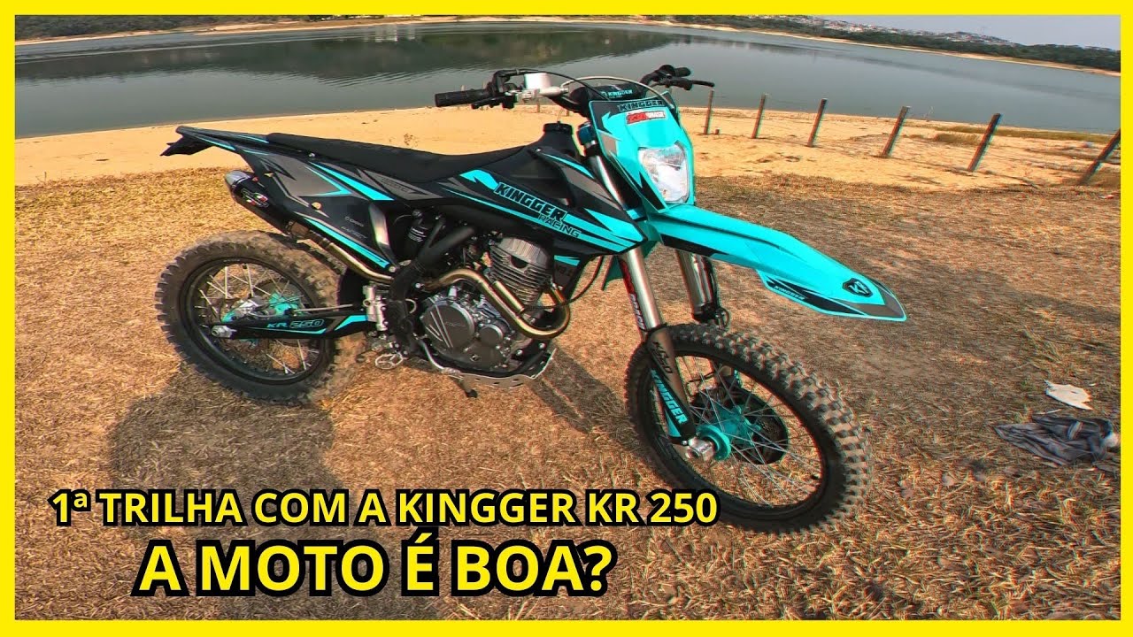1ª TRILHA COM A KINGGER KR 250 🤔 *Será que presta?*
