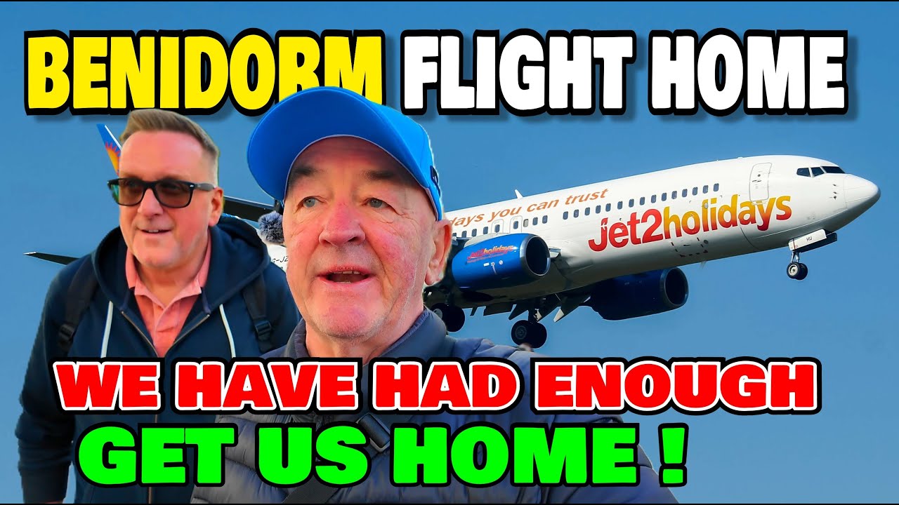 Benidorm flight home with Jet 2 Holidays.