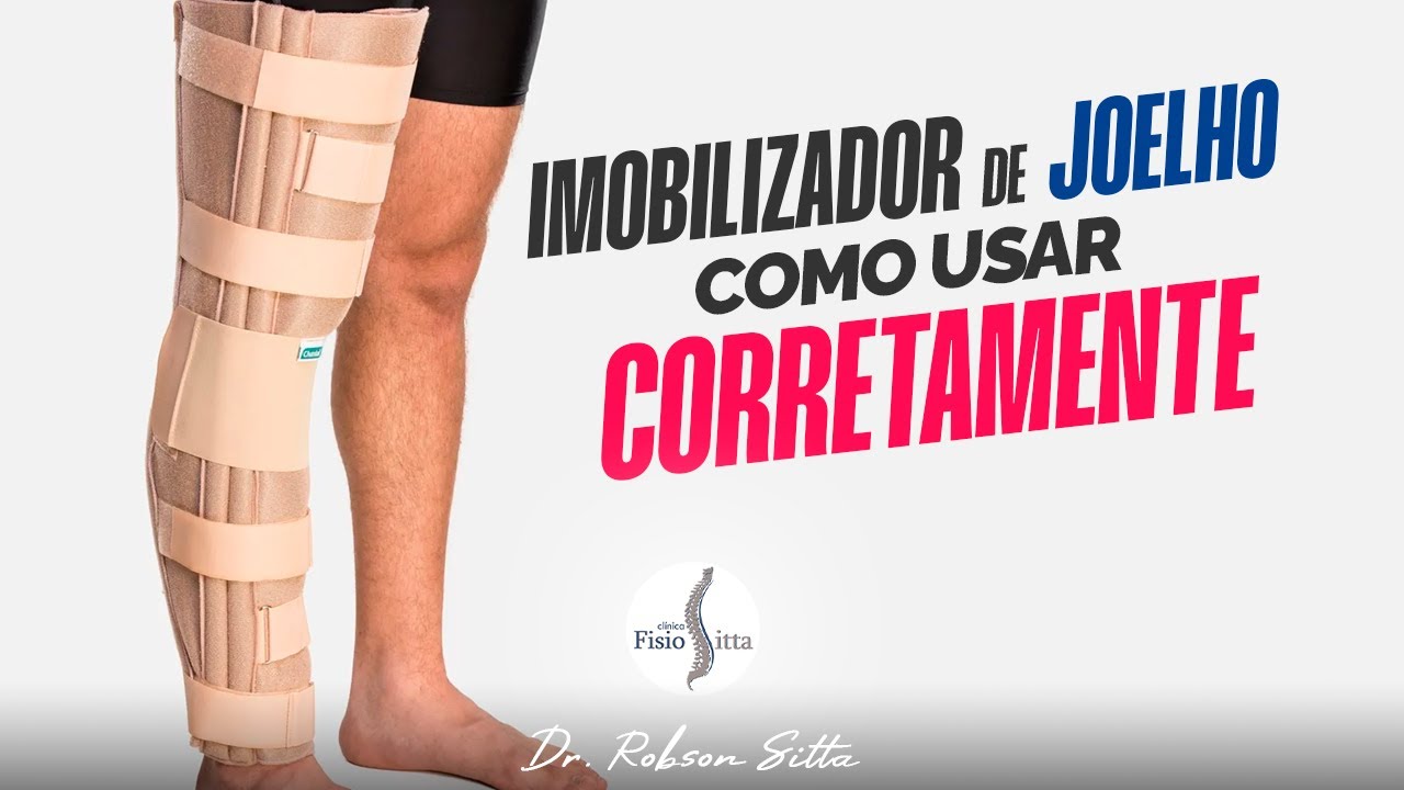 IMOBILIZADOR DE JOELHO - COMO COLOCAR E TIRAR A TALA DE LONA COM VELCRO Dr. Robson Sitta