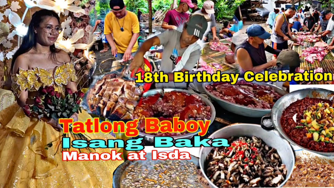 Tatlong Baboy, Isang Baka,  Manok at Isda Magdamag na Lutuan 18th Birthday Celebrations sa Batangas