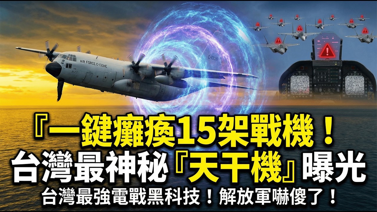 「一鍵癱瘓15架戰機！台灣最神秘『天干機』曝光，解放軍嚇傻了！」
