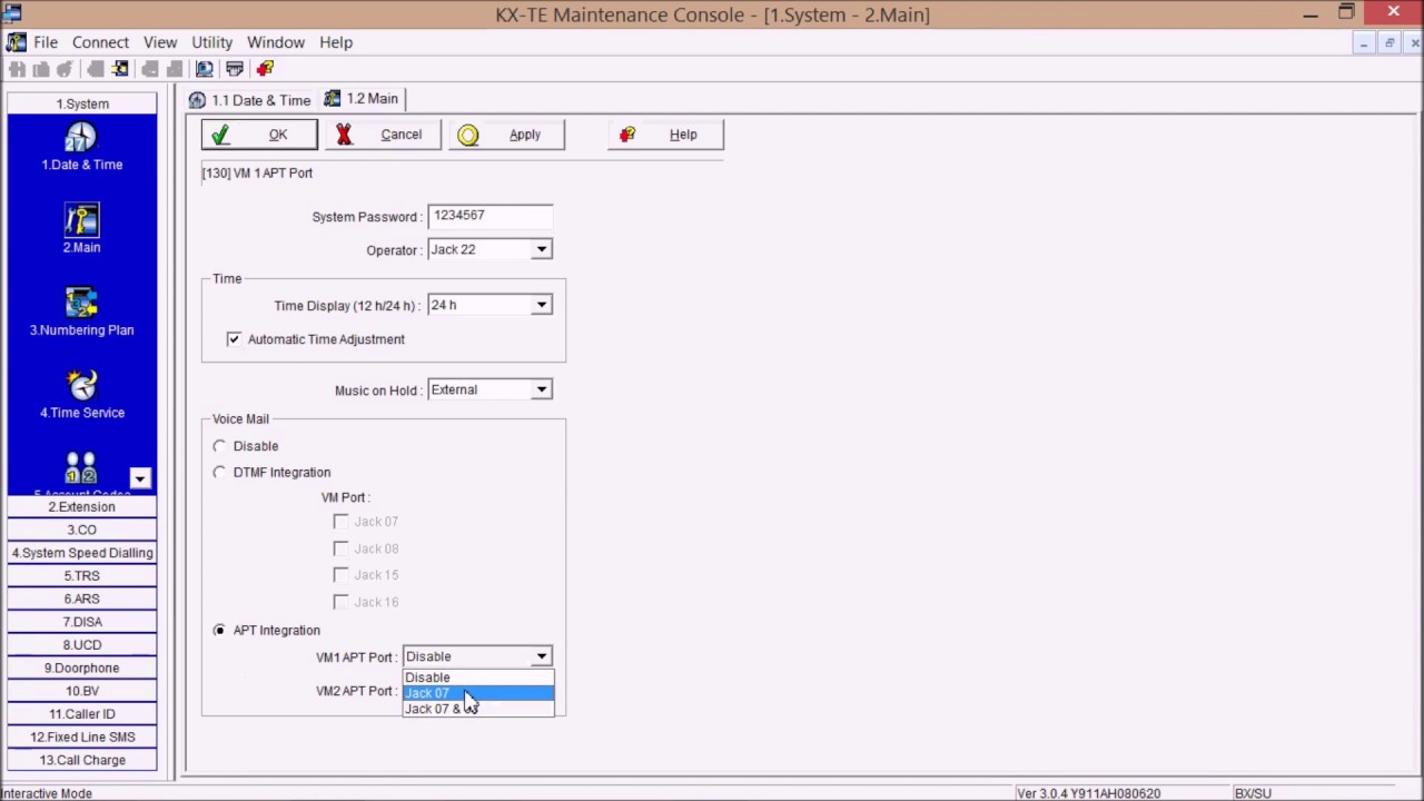 KX-TES824   QUICK  SETUP - PART 3- برمجة سنترال باناسونيك عمليا  من الكومبيوتر