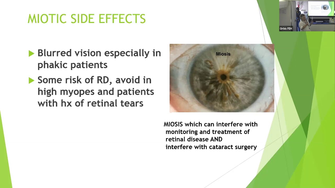 Lecture: Pharmacological Therapy for Glaucoma: Dr. Sandra Johnson