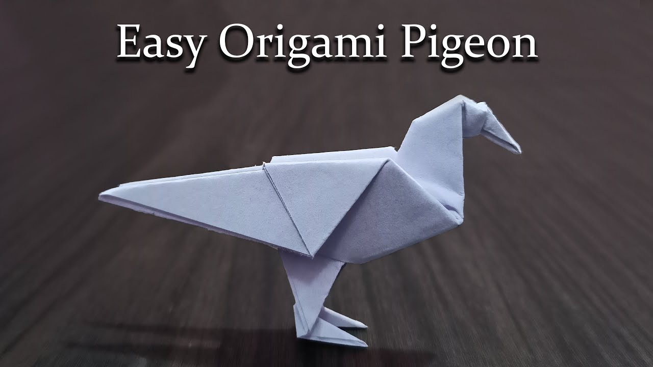 Easy Origami Pigeon: Tutorial for Beginners