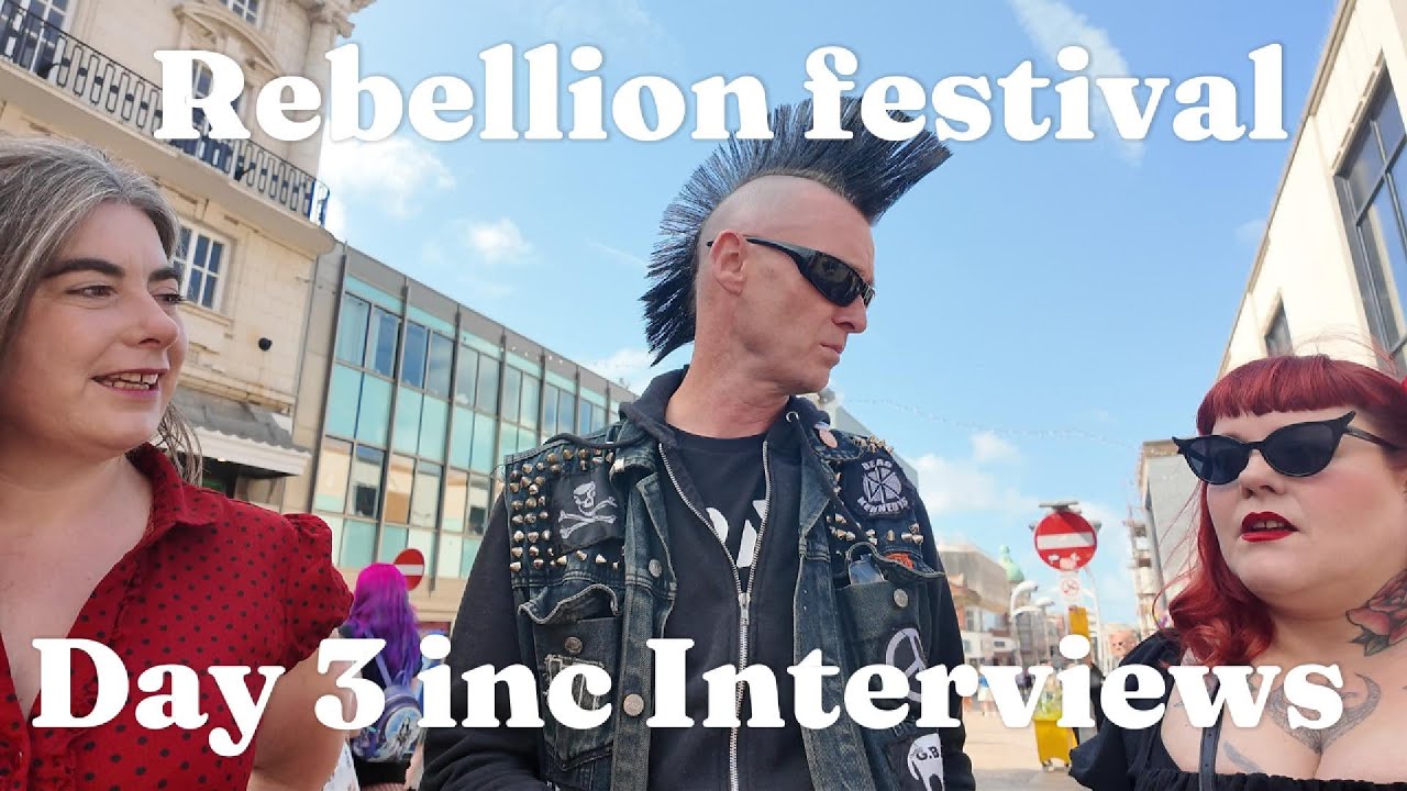 Фестиваль Blackpool Rebellion, день 3, включая интервью и протестующих