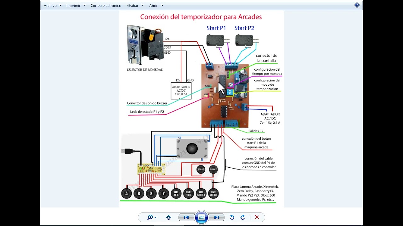 TEMPORIZADOR para ARCADE y otros de 1, 2 y 4 PLAYERs
