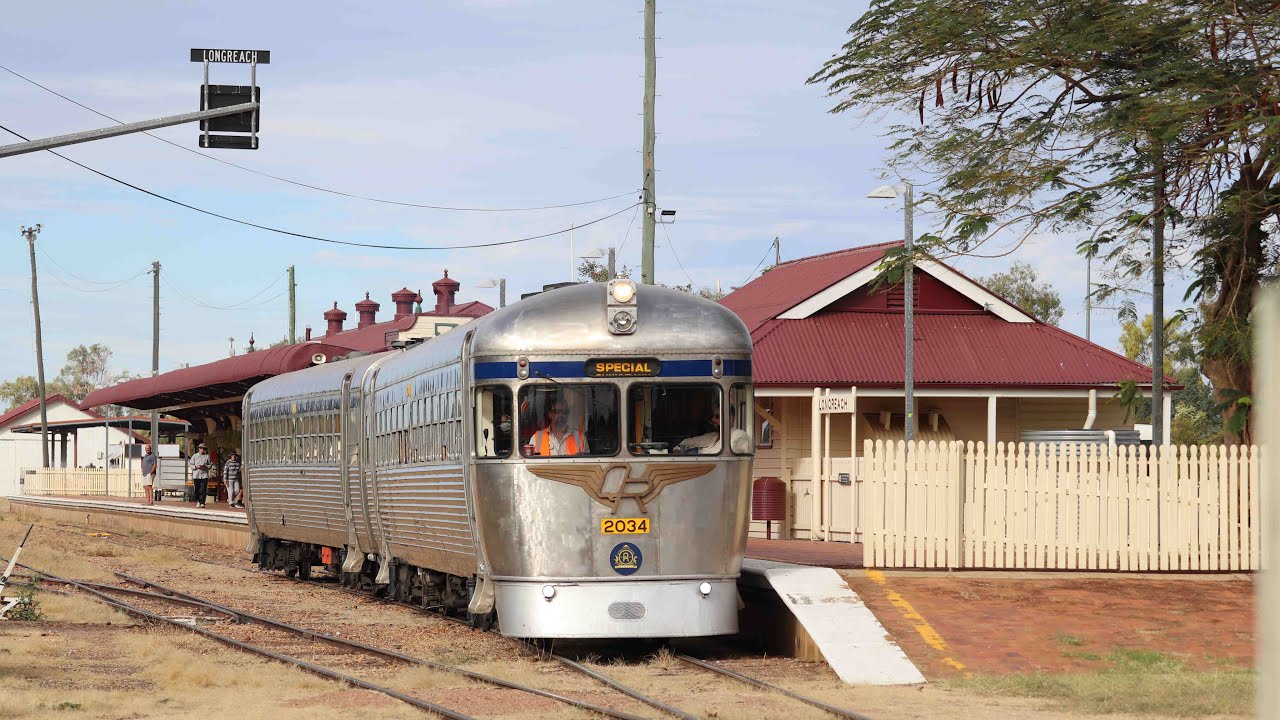 We Travel to Longreach to ride the new Railmotor.