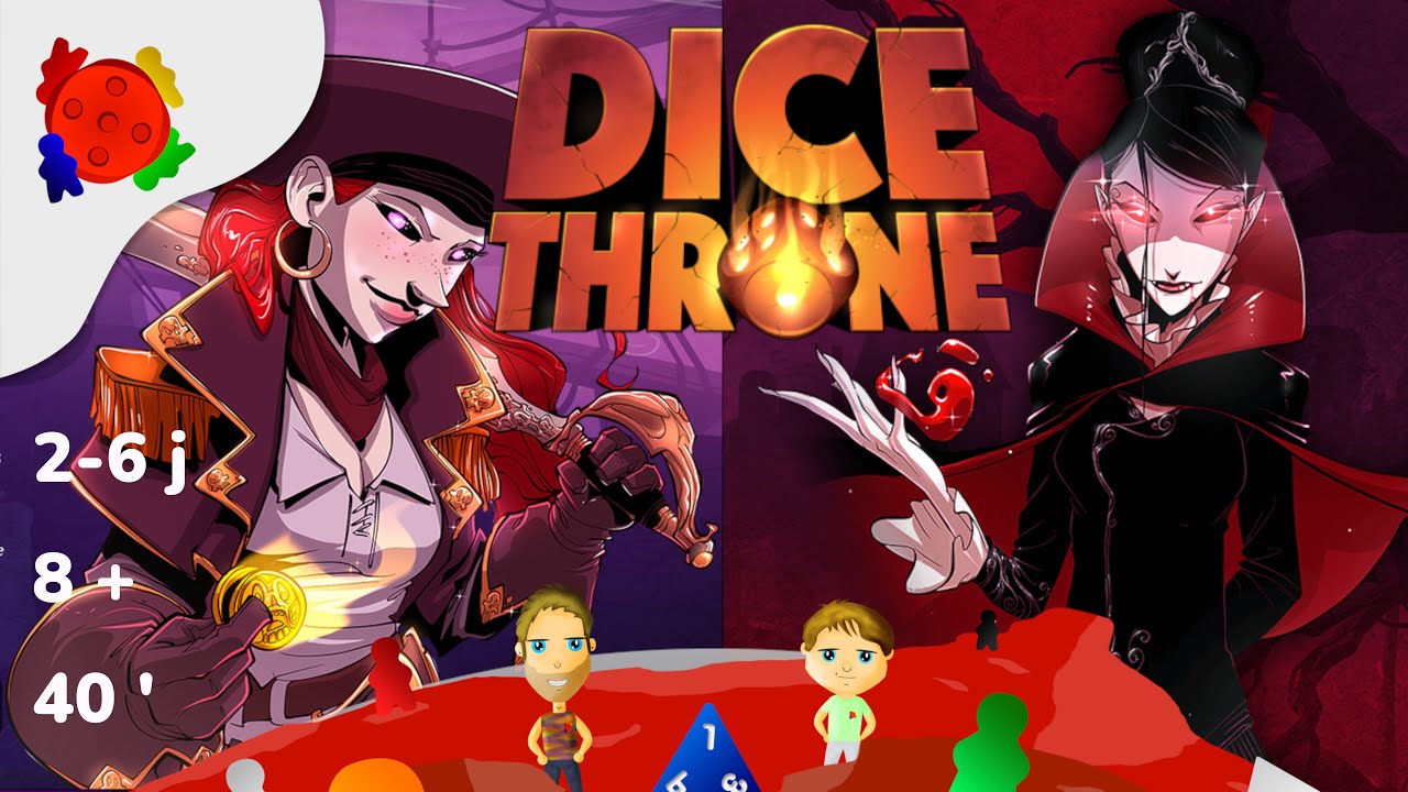 Dice Throne - Pirate maudite vs Reine vampire (2 joueurs)