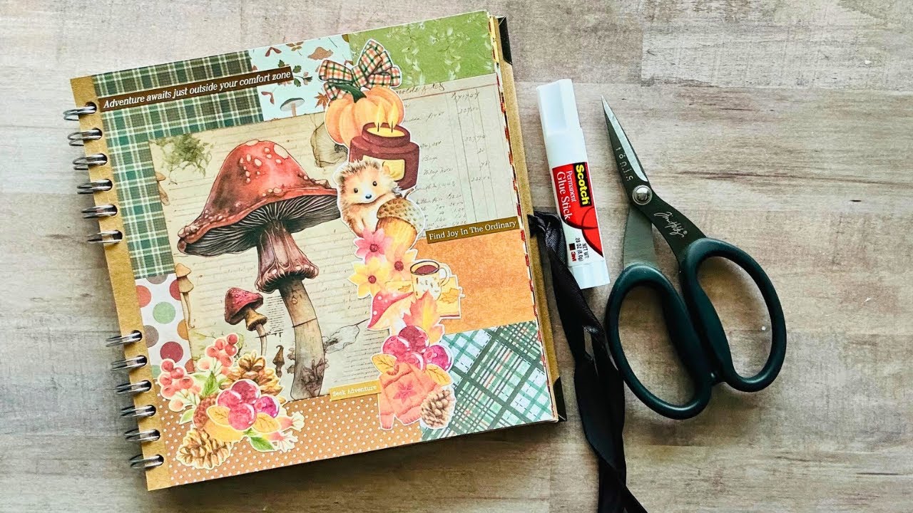 🍁Fall/Autumn Collage Glue Book🍂🍁🍃 | Introducing Stackables!
