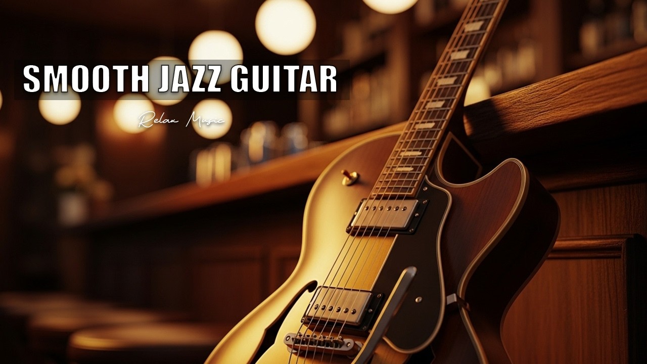 Smooth Jazz Guitar Music - Cool Cafe Vibes • Relaxing Guitar Music for Cafe, Study & Work