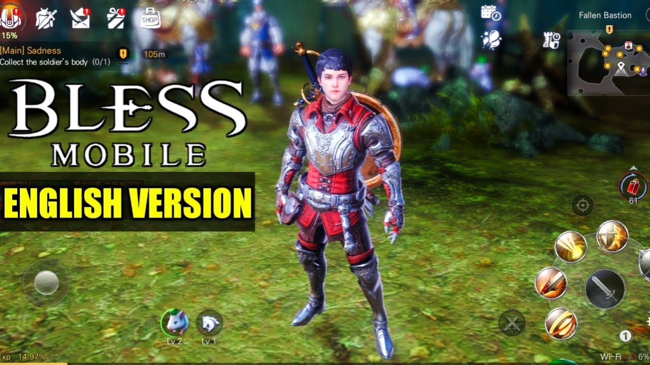 BLESS MOBILE [ENG] Gameplay (OPEN WORLD MMORPG) Android/IOS