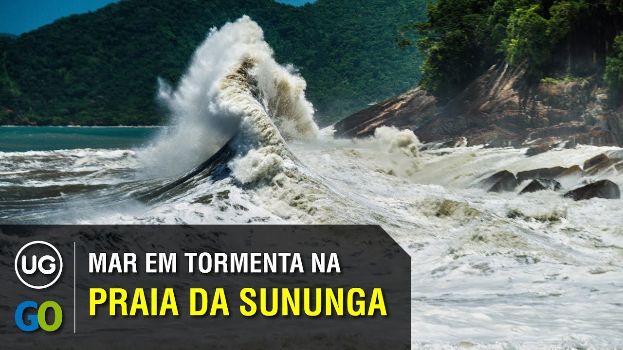 Praia da Sununga, Ubatuba: Dicas diante do mar em tormenta. A lenda da Gruta que Chora está aí!