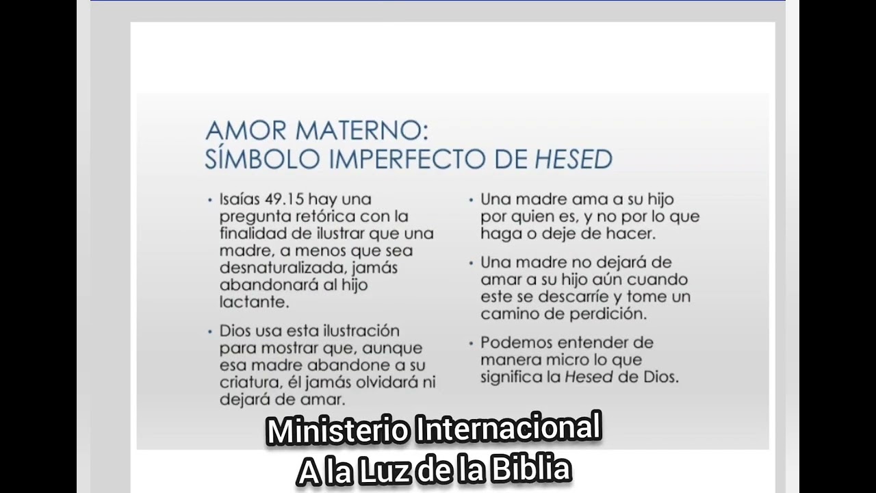 La apasionada Hesed de Dios
