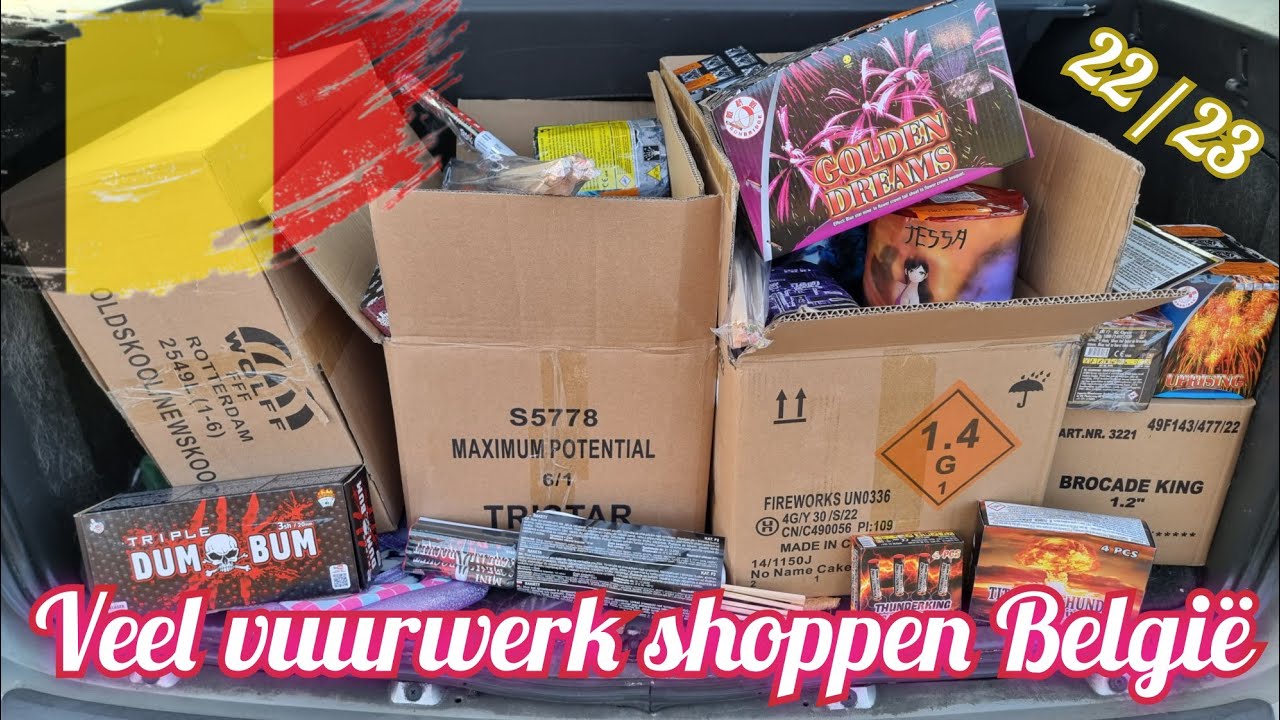 Veel vuurwerk shoppen in België - Baarle Hertog 2022 2023