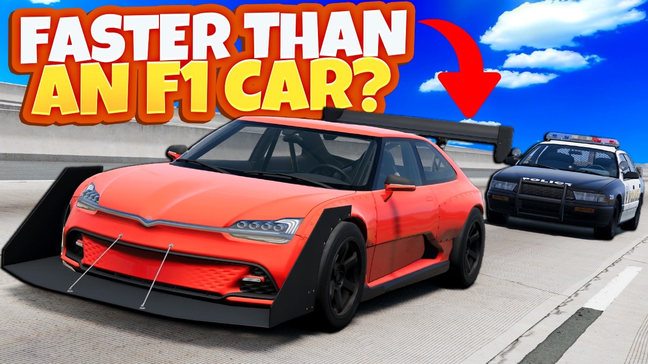 No Police Car Could Catch This 2,300HP Monster (BeamNG Drive Mods)