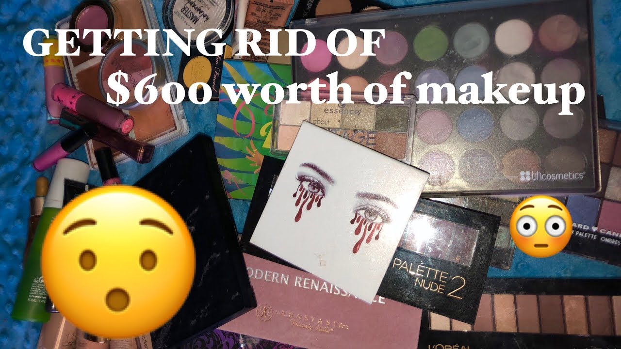 ENTIRE MAKEUP COLLECTION DECLUTTER 2018