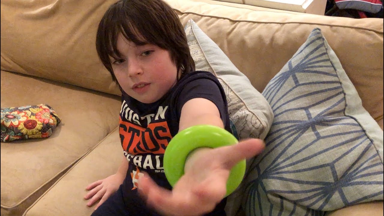 Rowan gets stuck in a baby toy!