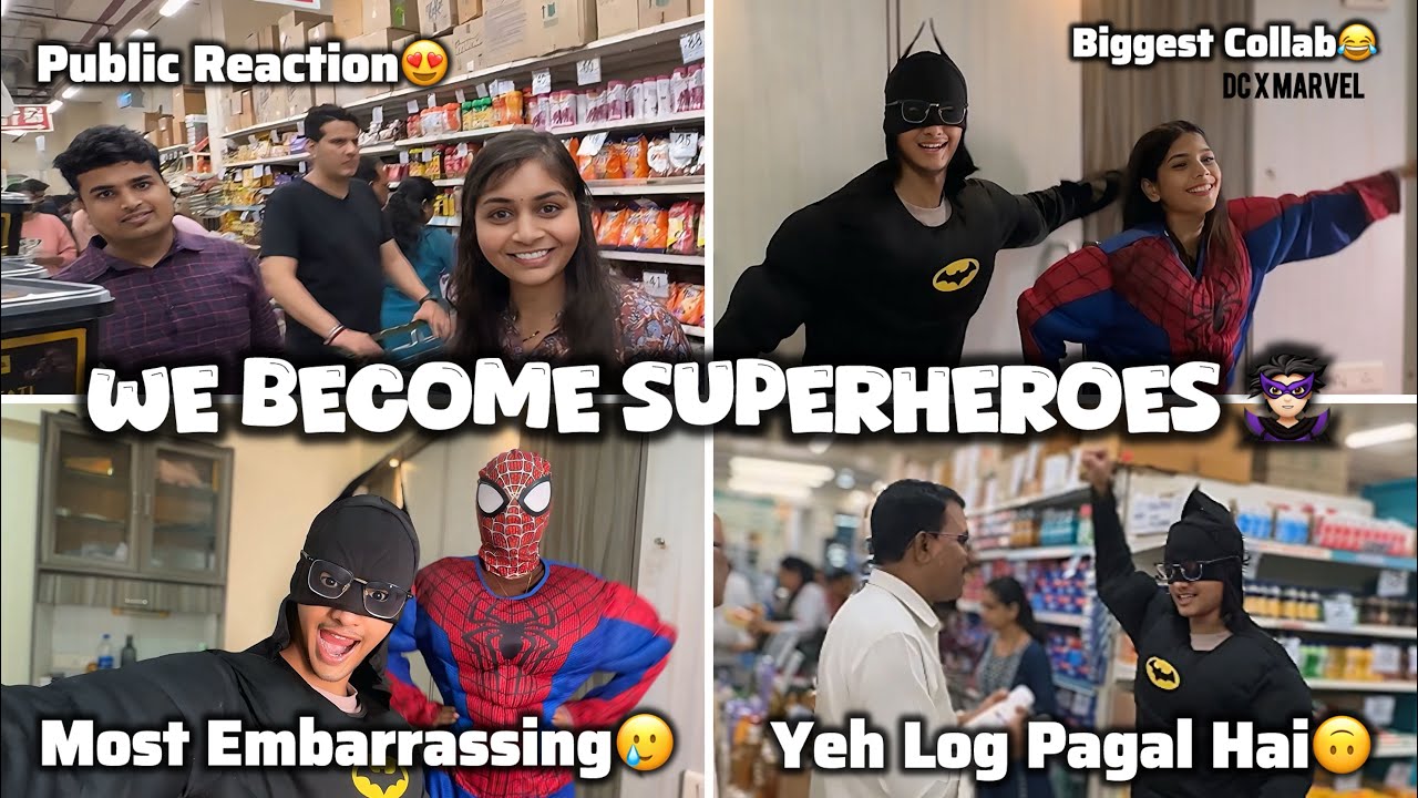 Superheroes For A Day🤩 | AdiVen🤍 | ft. @Aaditi_ingale07  @venkatesh_pande