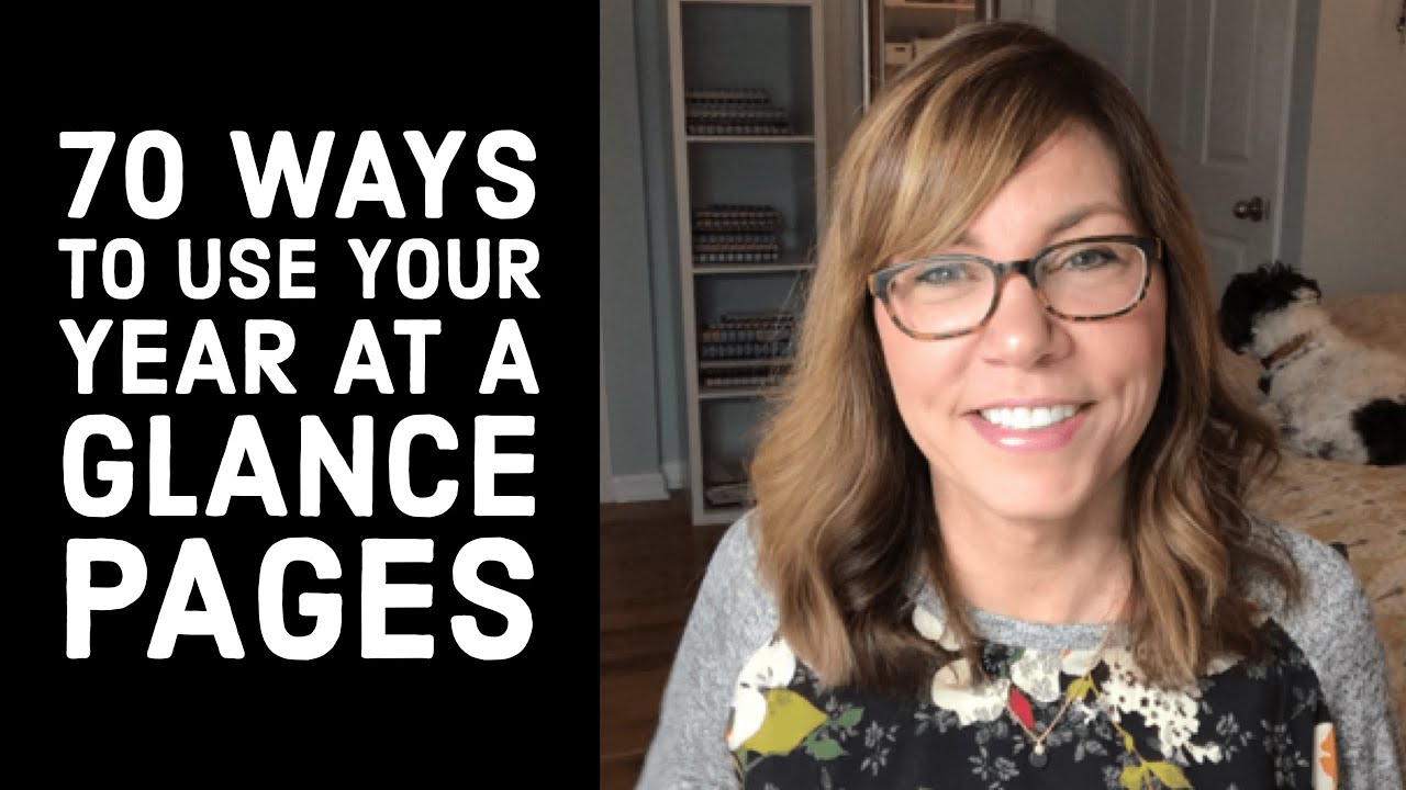 70 Ways to Use Your Happy Planner Year at a Glance Pages!