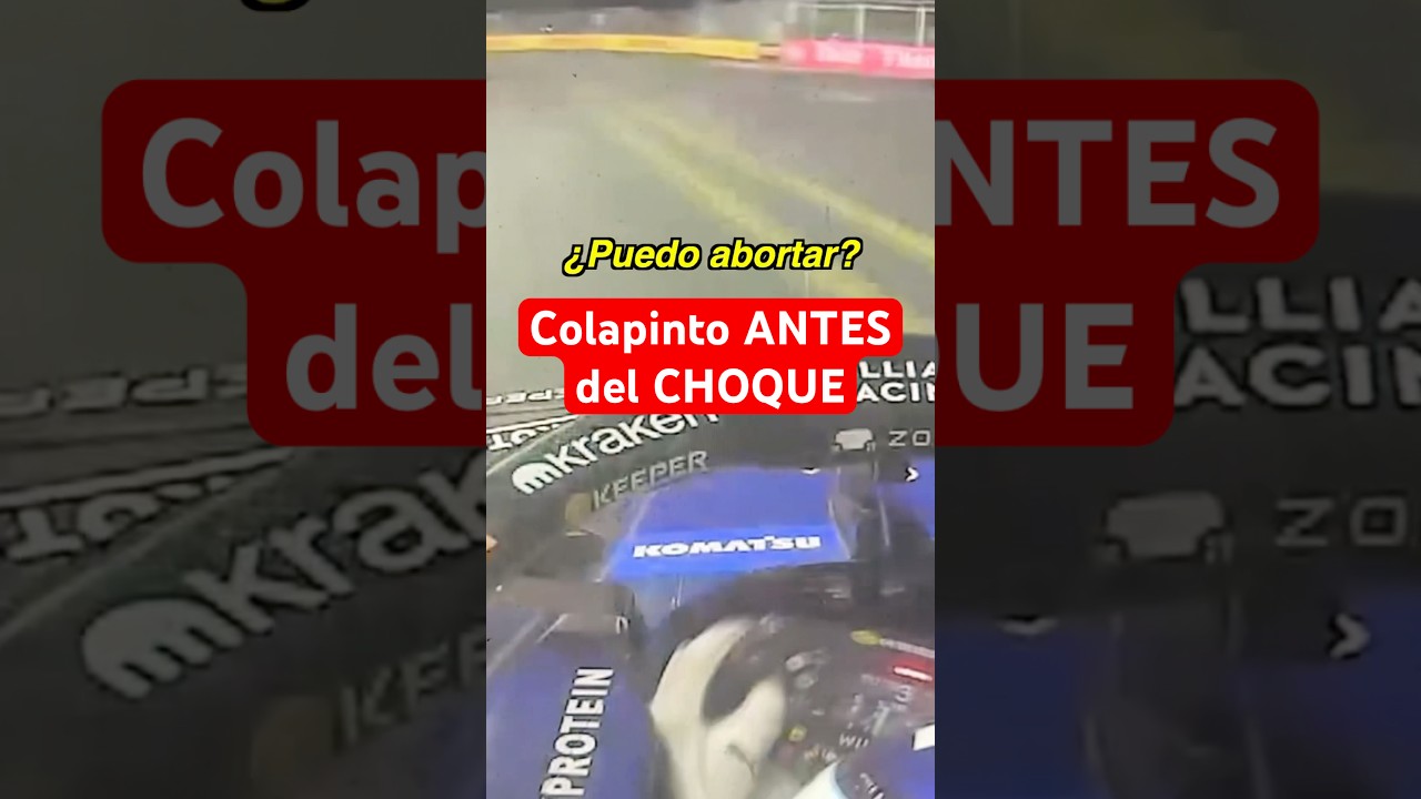 😦 #colapinto pidi&oacute; ABORTAR la vuelta de su choque #f1 #formula1 #francocolapinto #lasvegasgp