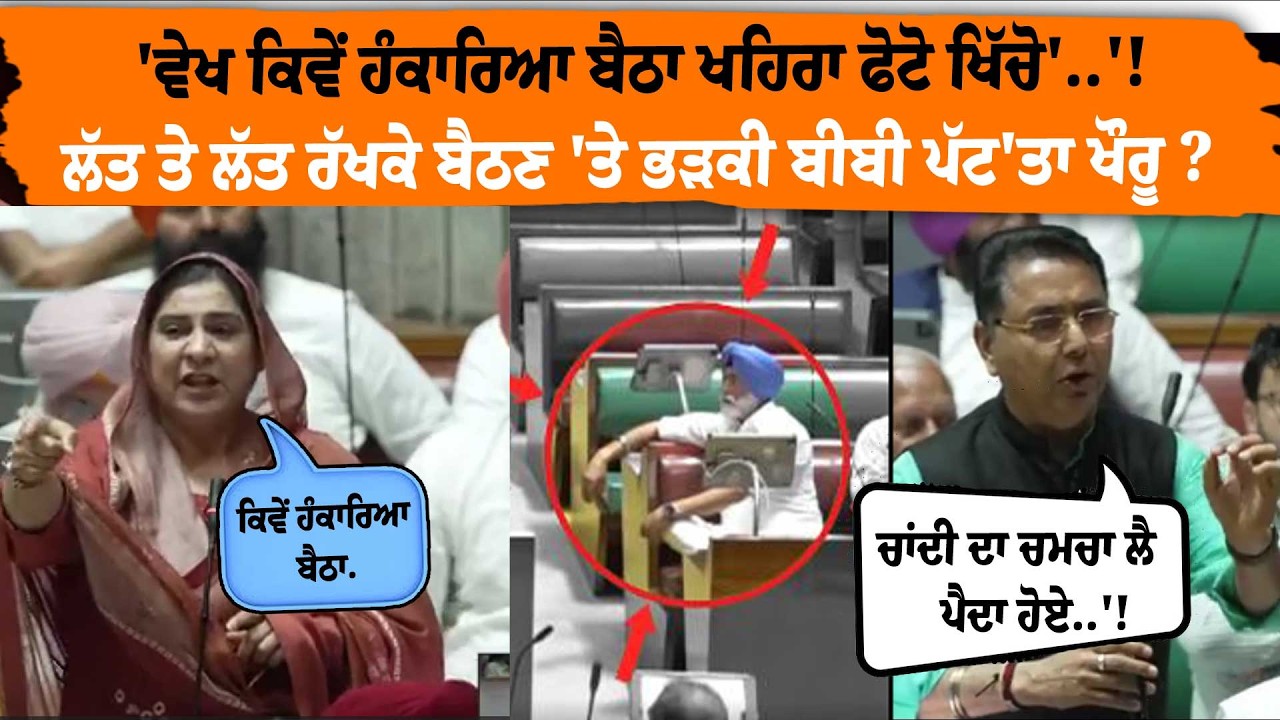 'ਵੇਖ ਕਿਵੇਂ ਹੰ/ਕਾਰਿਆ ਬੈਠਾ ਫੋਟੋ ਖਿੱਚੋ' ? 'ਲੱਤ ਤੇ ਲੱਤ ਰੱਖਕੇ ਬੈਠਣ 'ਤੇ ਭੜਕੀ ਬੀਬੀ ਪੱਟ'ਤਾ ਖੌਰੂ ?