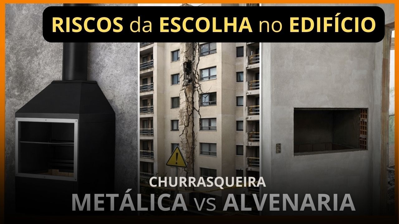 Churrasqueira Metálica ou Alvenaria? A Decisão Técnica que Define a Qualidade do Seu Edifício