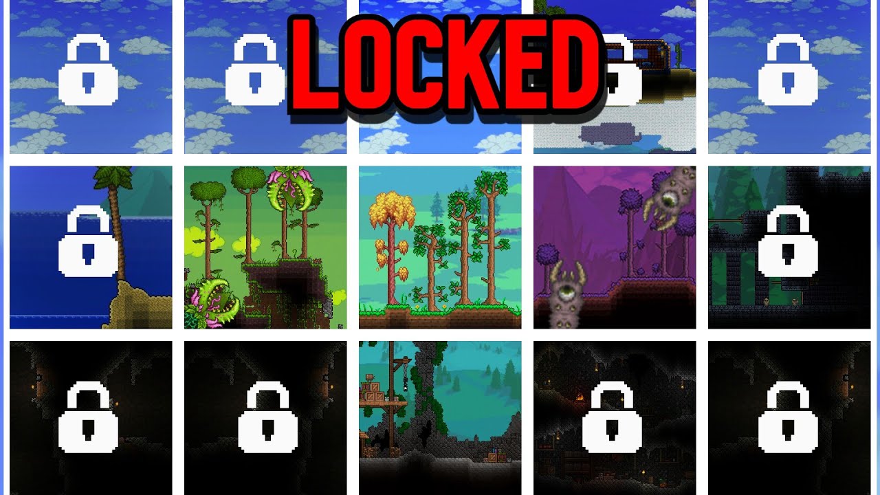 Terraria But I Am Locked In a Grid... (Terraria Gridlocked Challenge)