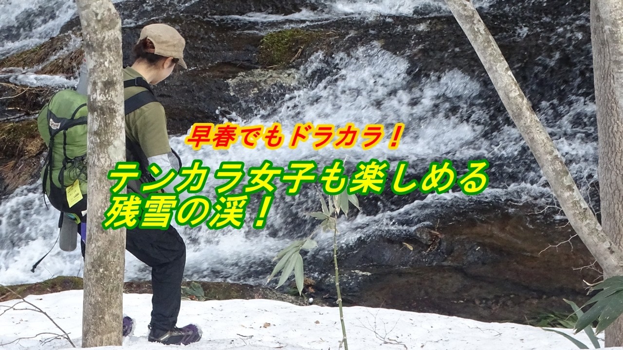 テンカラ女子も楽しめる残雪の渓