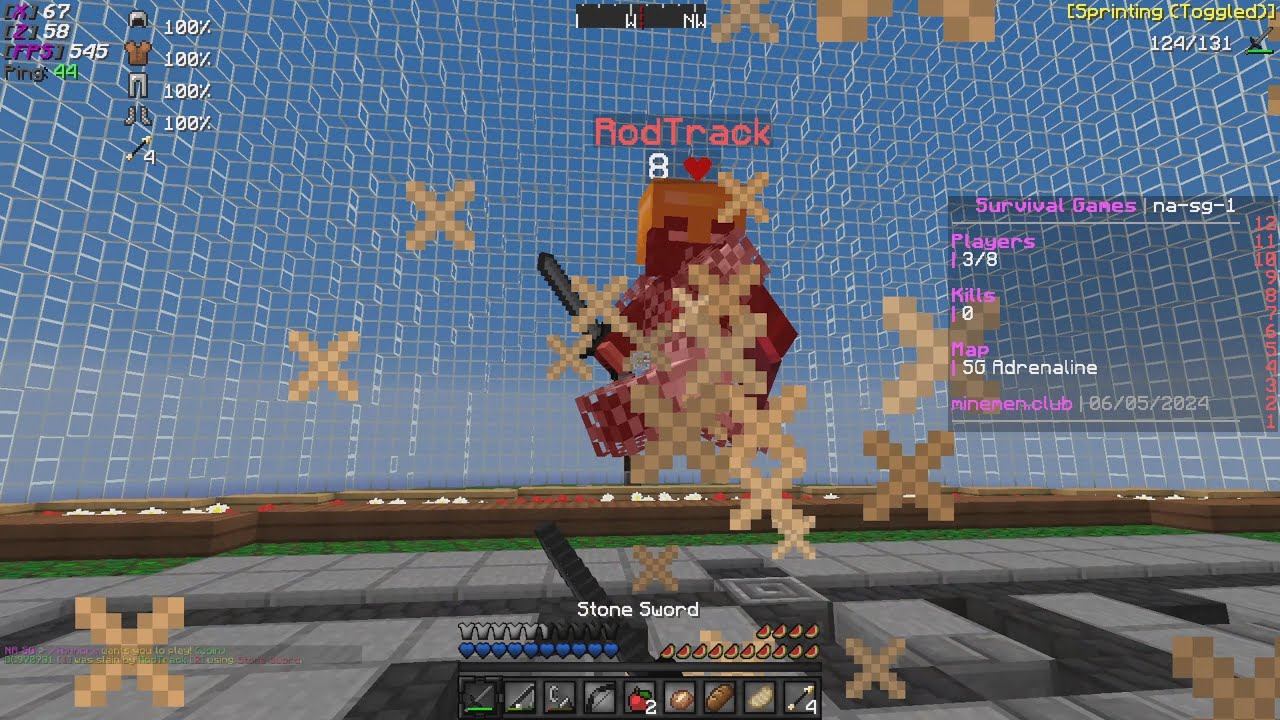 Minecraft Survival Games! - It Finally Happened. Mineman SG?! (MCSG IN 2024) #54 #mcsg #craftrise
