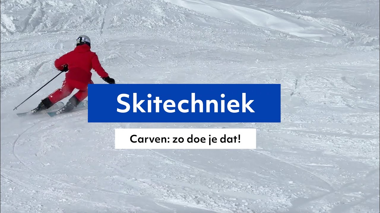 Skitechniek: carven, zo doe je dat! #skitechniek #wintersport #skiles #skileraar