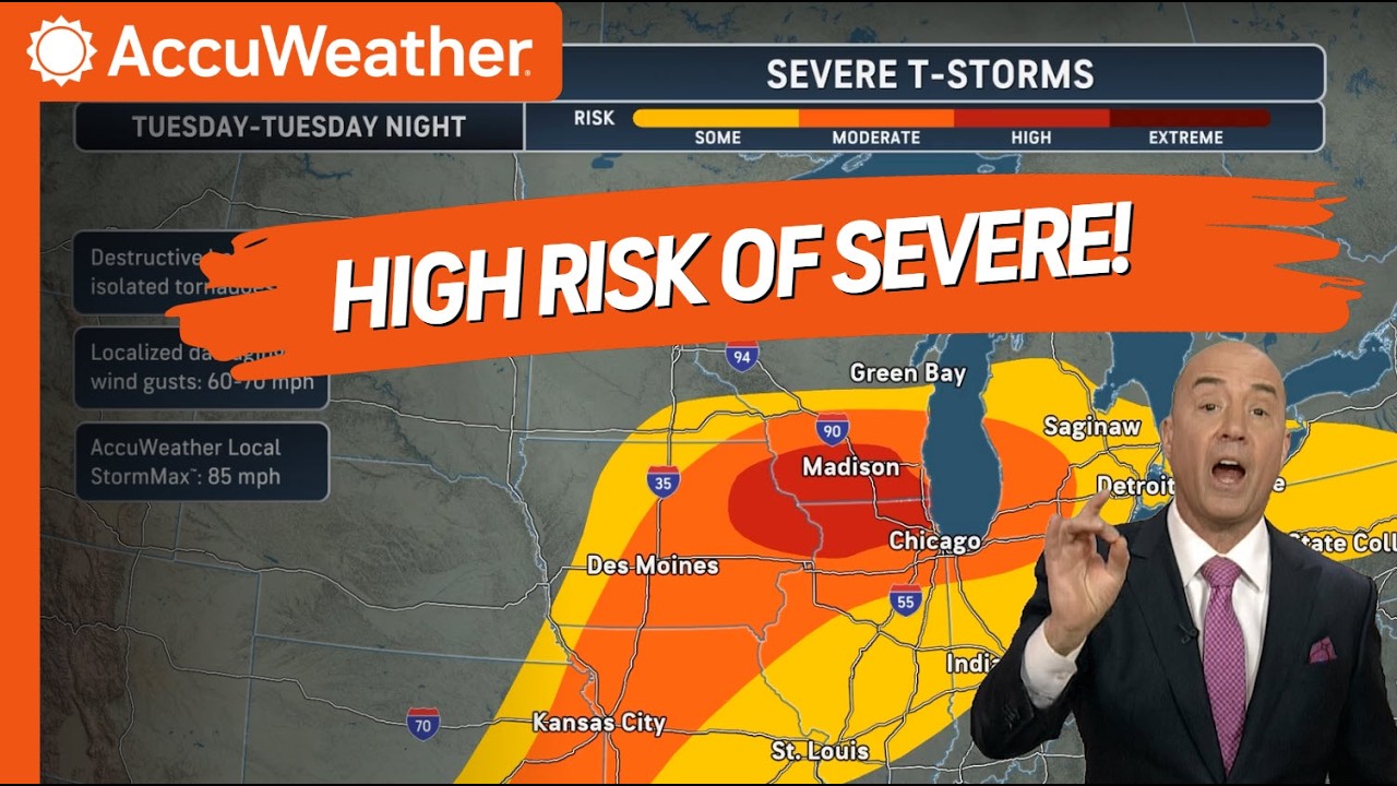 Significant Severe Weather Outbreak Expected Tuesday Near Chicago