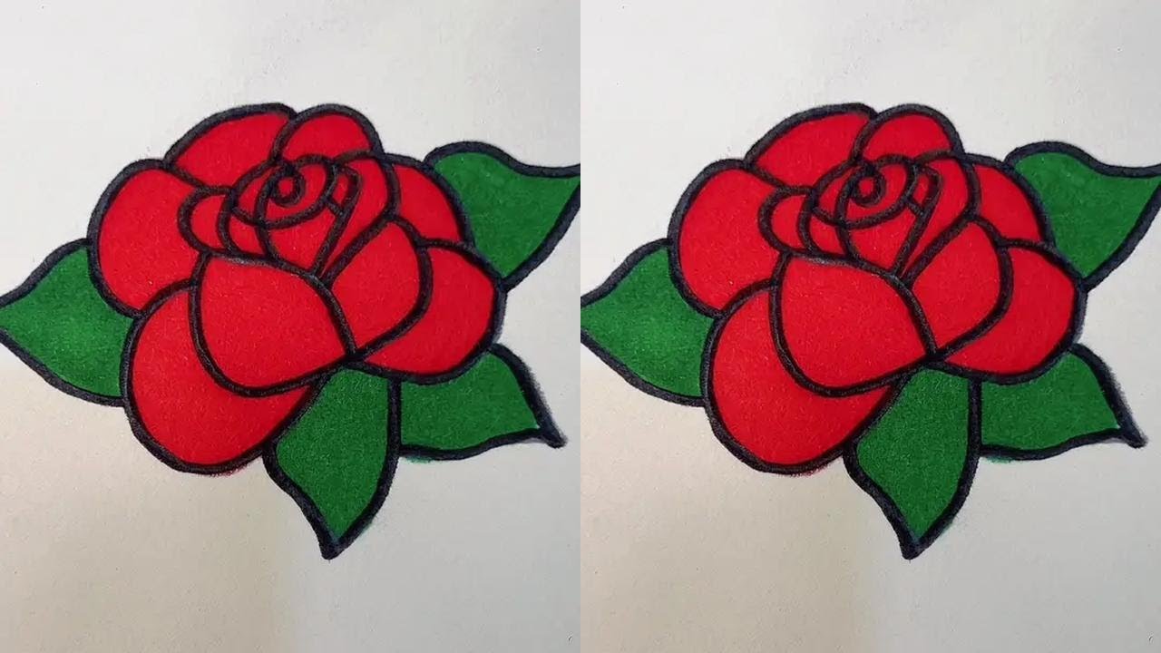 Acrylic marker pen | Rose 🌹 
#Acrylic marker pen#cure#decompression#sleep aid#immersive painting🎨