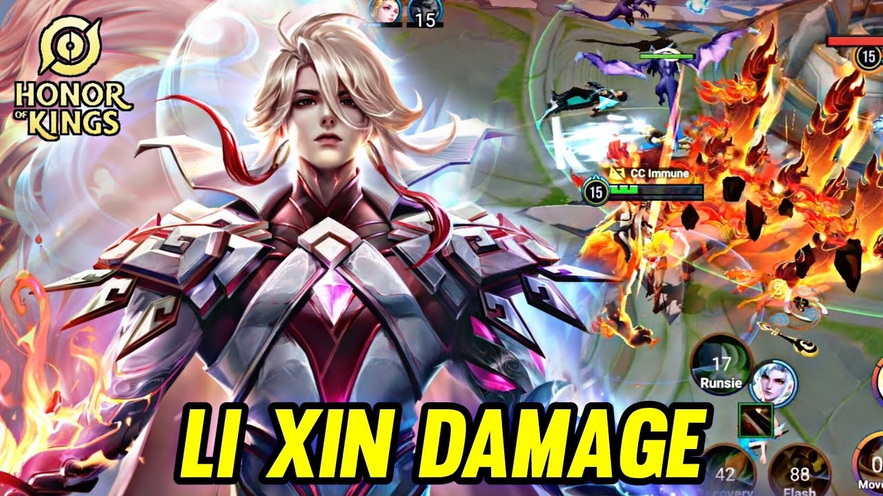HOK : LI XIN GAMEPLAY | FULL DAMAGE - HONOR OF KINGS