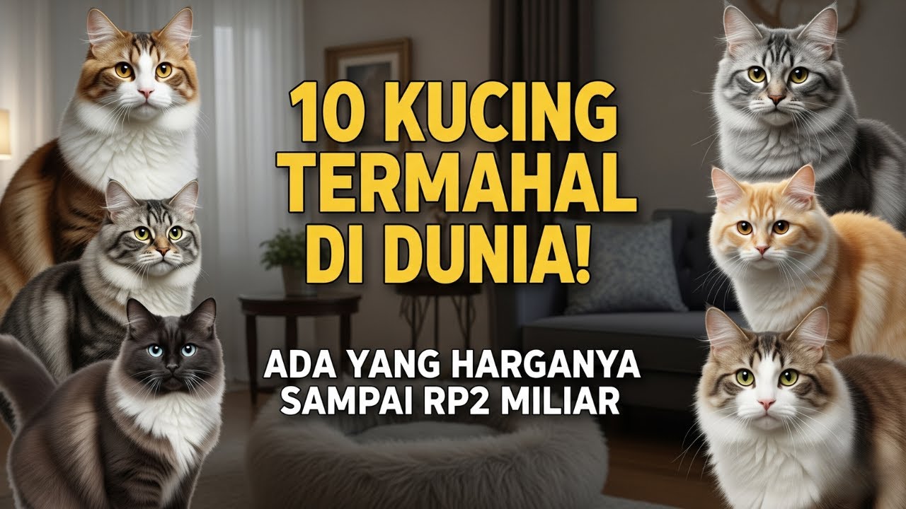 10 Kucing Termahal di Dunia! Ada yang Harganya Sampai Rp2 Miliar 😱🐱✨