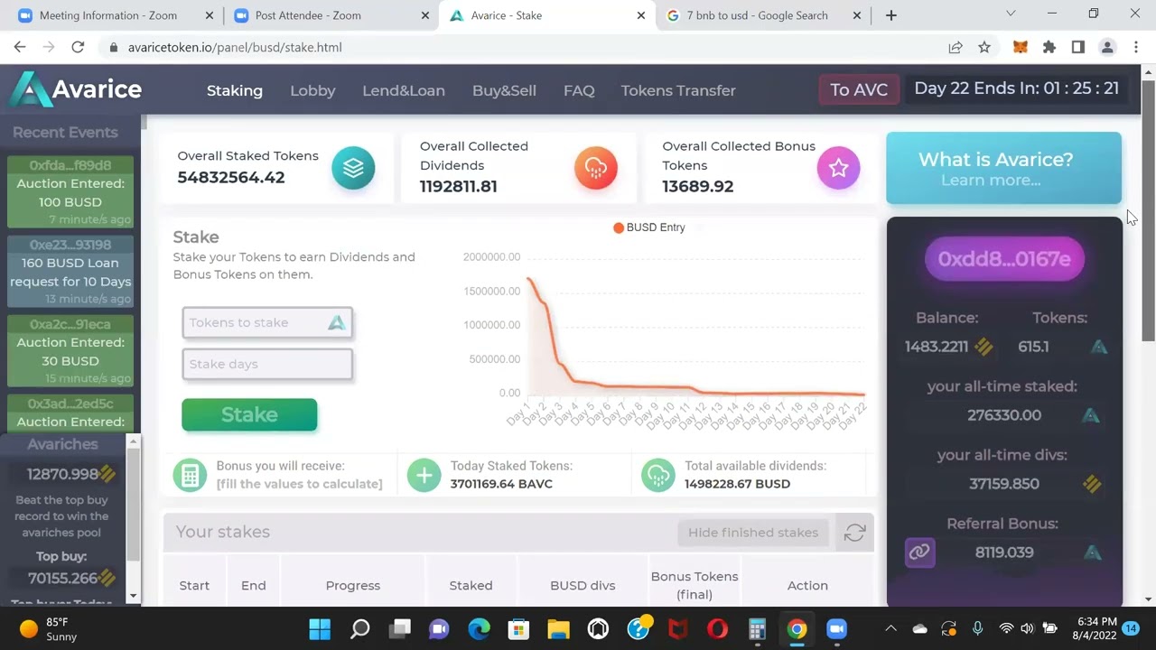 Avarice Token - How Much Am I Still Earning?!