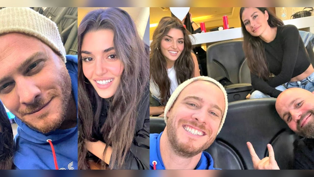 Kerem Bursin and Hande Ercel together at basketball match. Kerem Bursin interview English subtitles